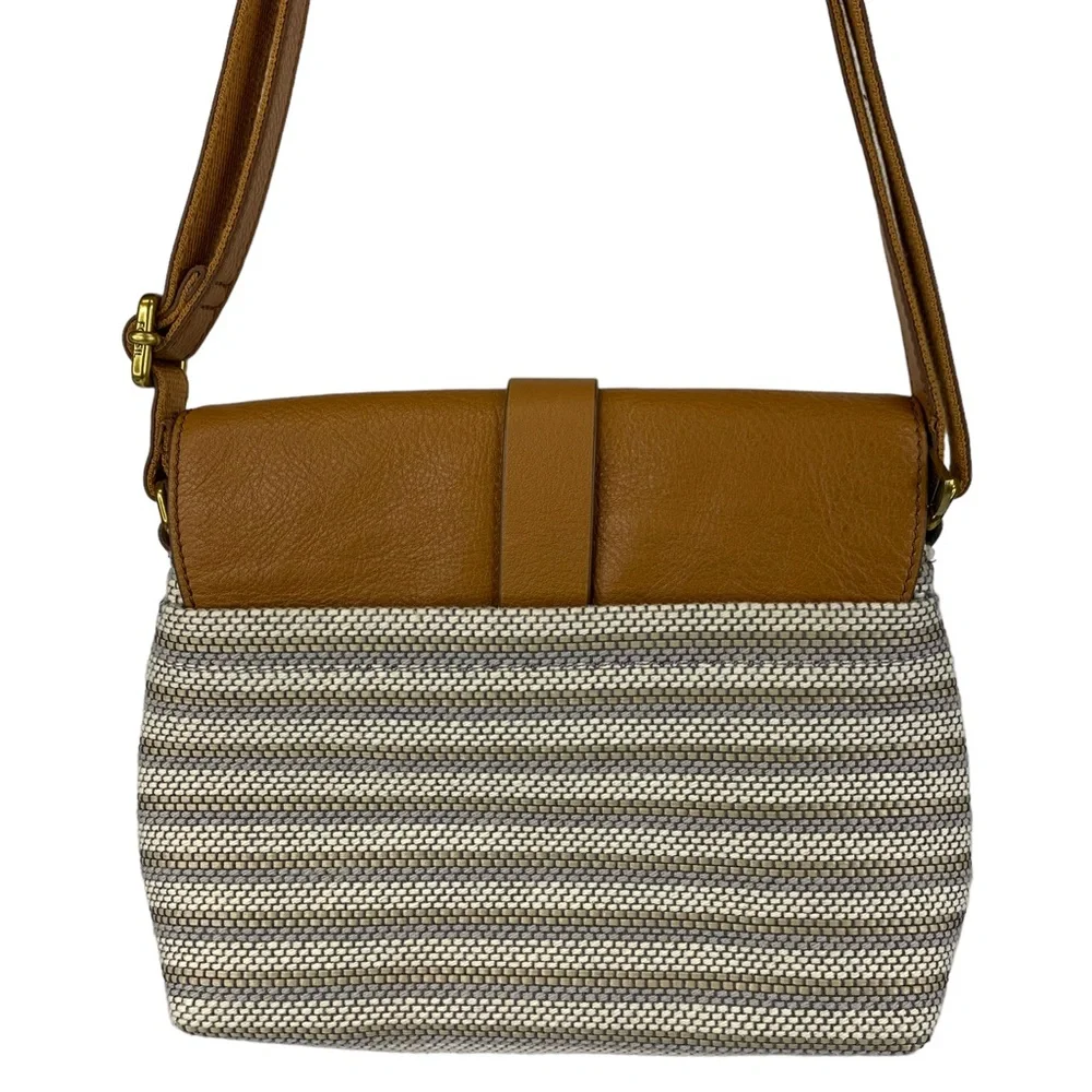 Fossil Kinley Small Crossbody Neutral Stripe - Picture 3 of 8